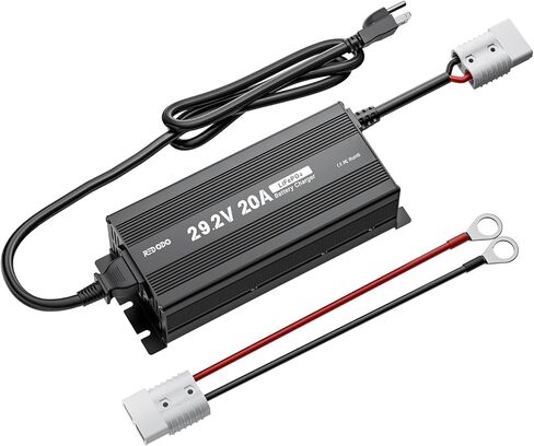 Redodo 29.2V 20A Update Mini Size LiFePO4 شاحن بطارية سريع AC-DC، مؤشرات LED، 6 حماية، غلاف متين، مروحة تبريد in Kuwait