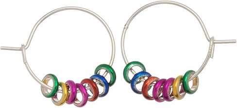 Howard's Rainbow Ring Hoop Ear Sense Earrings for Women in Kuwait