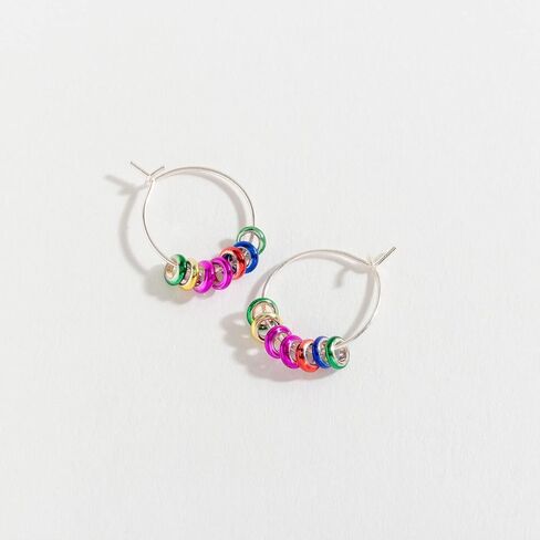 Howard's Rainbow Ring Hoop Ear Sense Earrings for Women in Kuwait