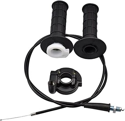 Throttle Cable Handle Bar Twist Grip Set Fits: XR/CRF50 70 Style 50cc-125cc Dirt Bikes with 7/8" Handlebars in Kuwait