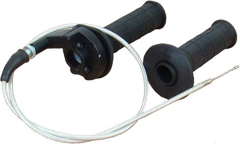Throttle Cable Handle Bar Twist Grip Set Fits: XR/CRF50 70 Style 50cc-125cc Dirt Bikes with 7/8" Handlebars in Kuwait