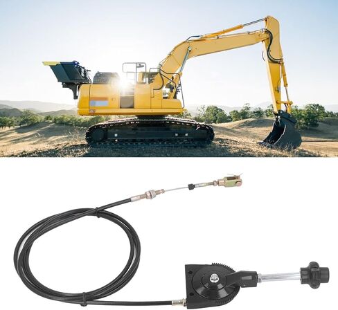 Excavator Throttle Control Cable 2.5 Meter Replacement for Hitachi EX230 EX230, Manual Throttle Cable Kit, Quick Response for Excavator Lever & Mini Excavator Attachments in Kuwait