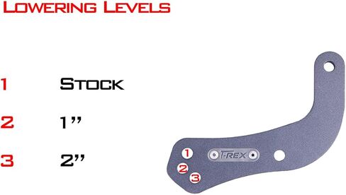 T-Rex Racing Lowering Links Compatible with Kawasaki 2023-2025 ZX-4R / ZX-4RR - 3 Levels in Kuwait