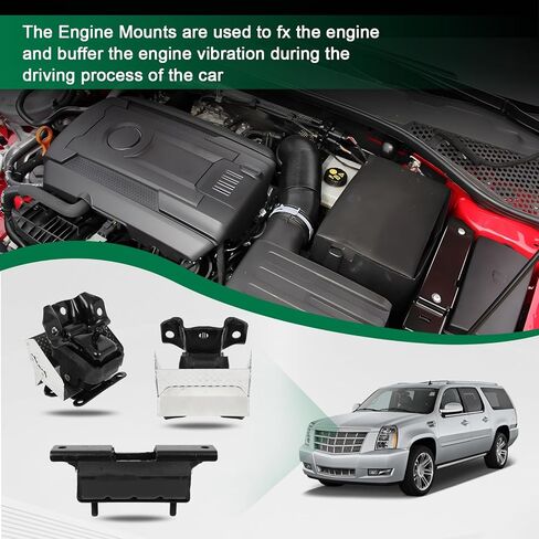 SCITOO Engine Motor Mount and Transmission Mount Fit 2007-2014 for Cadillac for Escalade Replace A2638 A5365 A5365 in Saudi Arabia