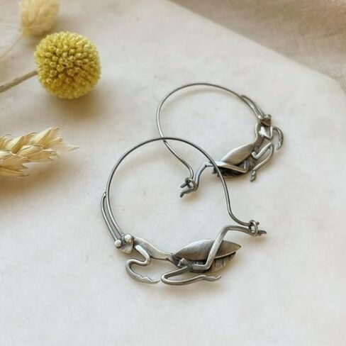 Trendy Female Gift Vintage Ethnic Style Silvery Color Animal Earrings For Women- Handmade Carving Animal Theme Jewellery in Saudi Arabia