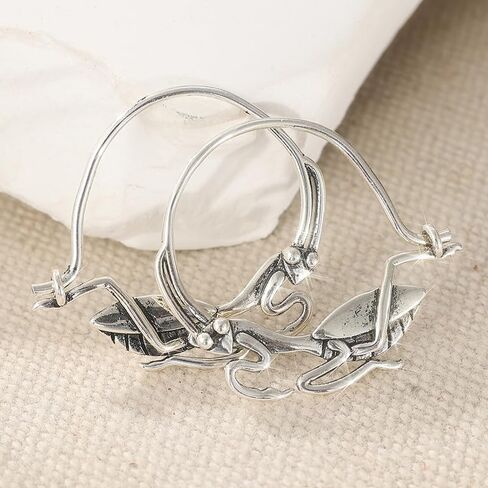 Trendy Female Gift Vintage Ethnic Style Silvery Color Animal Earrings For Women- Handmade Carving Animal Theme Jewellery in Saudi Arabia