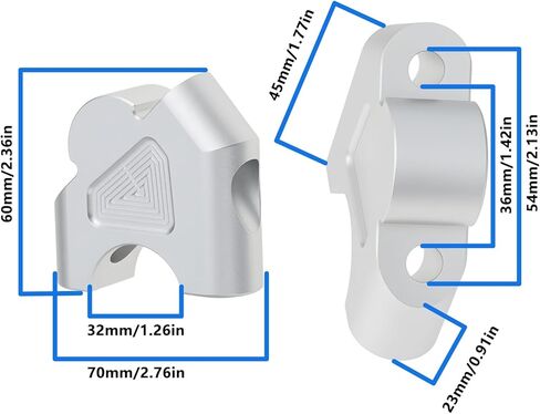 The Lord of the Tools 2 PCs Aluminum Handlebar Risers Mount Bracket Compatible with BMW R1250GS R1200GS in Saudi Arabia