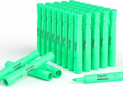 Highlighters Bulk 40 Pack of Pink Tank Style Chisel Tip Highlighters Set for Kid and Adult Coloring Highlighting for Classroom Office School Supplies and Shop Short Style. in Saudi Arabia