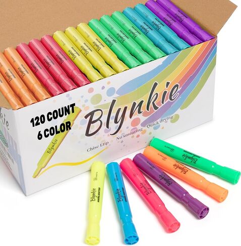 Highlighters Bulk 40 Pack of Pink Tank Style Chisel Tip Highlighters Set for Kid and Adult Coloring Highlighting for Classroom Office School Supplies and Shop Short Style. in Saudi Arabia