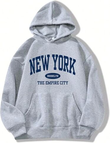 HDQHDQ Womens Cute Graphic Hoodies Drawstring Long Sleeve Pullover Sweatshirt with Pocket Fall Outfits in Saudi Arabia