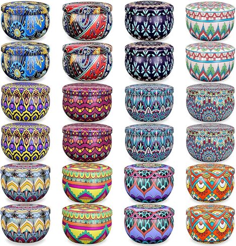 Scented Candle Set, 24 Pack Home Candles, 600 Hour Long Lasting Soy Wax Candle Set, Birthday Gift for Women with Gift Box. in Saudi Arabia