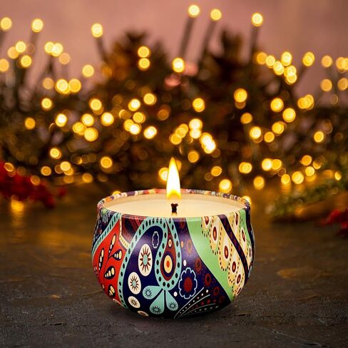 Scented Candle Set, 24 Pack Home Candles, 600 Hour Long Lasting Soy Wax Candle Set, Birthday Gift for Women with Gift Box. in Saudi Arabia