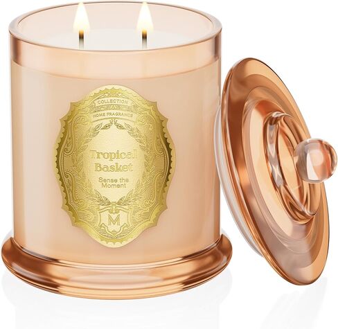 M&SENSE Sage Eucalyptus Candles for Home Scented, 2 Wick 12.7oz Soy Wax Candles Non Toxic,70 Hours Long Burning,Christmas Candles Gift for Stress Relief, Meditation, Yoga in Kuwait