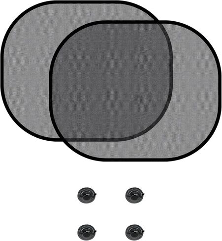 2PCS Car Window Shade, Car Sun Shade, Vehicle Side Window Heat Insulation Cover with Suction Cup, Auto Glare Shield and UV Rays Protection for Your Child Universal for Most Models (Side) in Kuwait