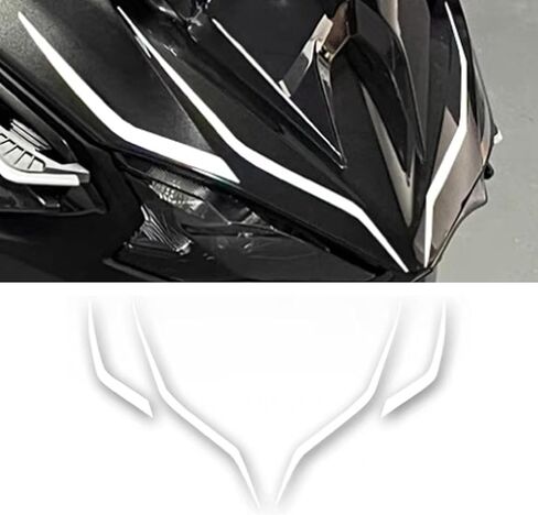 For Ninja500 ninja500 2024 accessories front decals decorative stickers waterproof stickers decals stickers fuel tank stickers fuel tank pad decals (Red + wheel sticker) in Kuwait