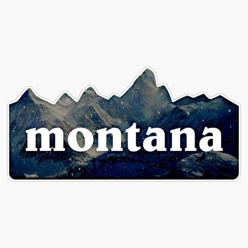 Montana Vinyl Sticker Waterproof Decal Laptop Wall Window Bumper Sticker 5" in Kuwait