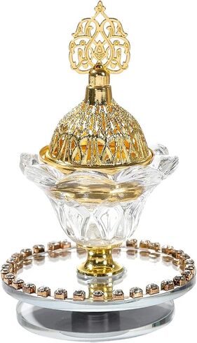 Glass Arabic Incense Burner Incense Cone Holder for Party Wedding Bedroom for Housewarming Yoga SPA Home Decoration Gift in Kuwait