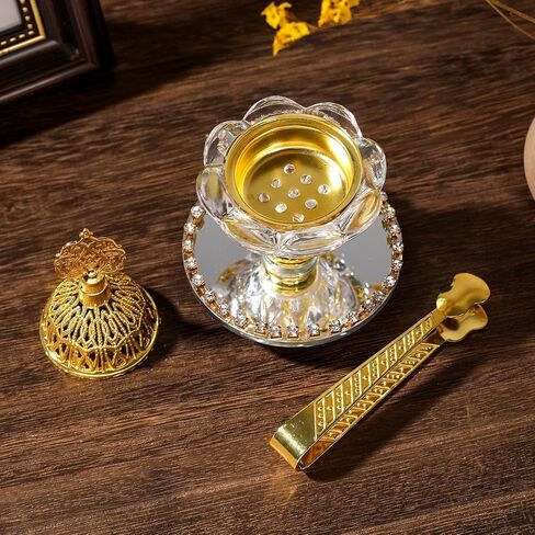Glass Arabic Incense Burner Incense Cone Holder for Party Wedding Bedroom for Housewarming Yoga SPA Home Decoration Gift in Kuwait