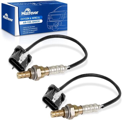 مستشعر الأوكسجين Maxfavor O2 مناسب لسيارة Chevy 1996-2001 Blazer 4.3L، 1995 Camaro 3.8L، 1996 Caprice Corvette Impala 5.7L، S10 1996 1997 1998 1999 2000 2001 4.3L 2 قطعة مستشعر المنبع المصب 02 234-4012x2 in Saudi Arabia