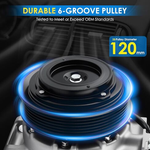 Car A/C Compressor Fit for Ram 1500 2014-2018 for Ram 1500 Classic 2019-2023 for Ram 4000 2015-2017 V8 5.7L Automotive Replacement AC Compressor 68140664AC A/C Compressor for Car CO 29182C in Kuwait