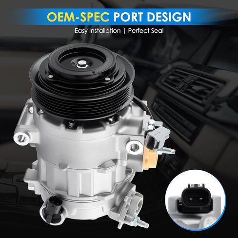 Car A/C Compressor Fit for Ram 1500 2014-2018 for Ram 1500 Classic 2019-2023 for Ram 4000 2015-2017 V8 5.7L Automotive Replacement AC Compressor 68140664AC A/C Compressor for Car CO 29182C in Kuwait