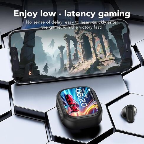 سماعات أذن NE20، 2026 سماعات أذن جديدة NE20 AI للترجمة في الوقت الفعلي، سماعات رأس لمترجم اللغة مع شاشة LCD تعمل باللمس Audifonos Traductores Inglés Español، تدعم 140 لغة، وقت تشغيل 60 ساعة (أسود) in Kuwait