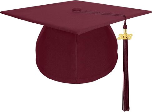 قبعة التخرج مع 2025 Tassel ، Topper للاعبين في المدرسة الثانوية Master للجنسين Matte Adult Grad Decorations Kit in Kuwait