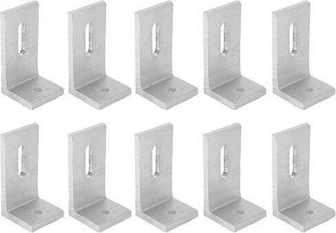 L Foot Solar Mount,Aluminum Alloy Photovoltaic Solar Panel Mounting L Brackets for Roof PV System Waterproof & Weather Proof,Strong Load (20PCS) in Saudi Arabia