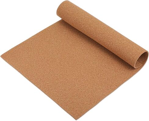 لفة لوح الفلين - ألواح الفلين السميكة 1/8 بوصة للجدران، صفائح الفلين للحرف اليدوية، تزيين الحفلات، نشرة المكتب، غير ذاتية اللصق (20 × 16 بوصة) in Kuwait