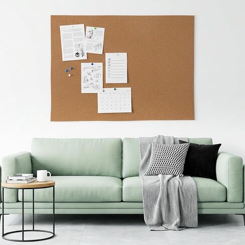 لفة لوح الفلين - ألواح الفلين السميكة 1/8 بوصة للجدران، صفائح الفلين للحرف اليدوية، تزيين الحفلات، نشرة المكتب، غير ذاتية اللصق (20 × 16 بوصة) in Kuwait