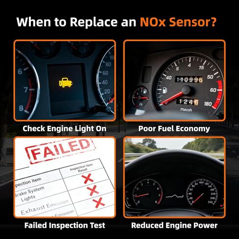 12673516 12676705 Upstream NOx Sensor Compatible with Chevrolet Sliverado 2500HD 3500HD 2017 Chevy Silverado 4500HD 5500HD 6500HD 2019 GMC Sierra 2500HD 3500HD 2017 Replace# 12718675 in Kuwait