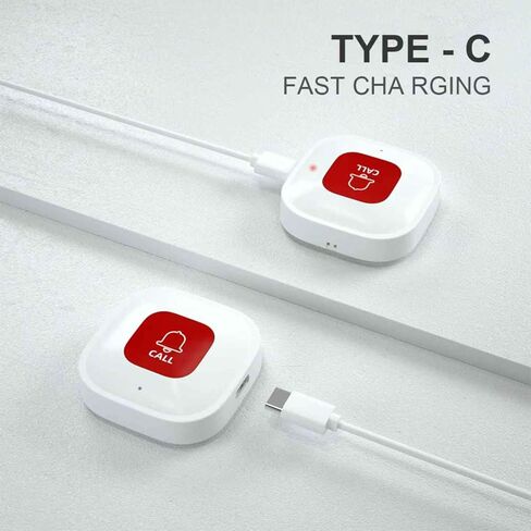 زر استدعاء مقدمي الرعاية WiFi لكبار السن في المنزل W إخطار التطبيق ، والمراقبة المسنة ، و Pager مقدم الرعاية ، وأنظمة تنبيه الحياة لكبار السن لا رسوم شهرية ، متوافقة مع تطبيق Tuya Smart/Smart Life (1) in Kuwait