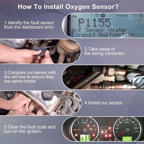 PAPAPARTS O2 Oxygen Sensor 234-9042 234-4168 Upstream & Downstream Compatible with Toyota Highlander Sienna 2004 2005 2006 2007 3.3L V6, for Lexus RX330 2004-2006 Set of 2 in Kuwait