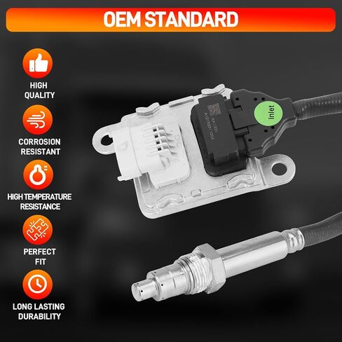 22303390 22303391 Inlet and Outlet NOX Sensor Compatible with 2010-2018 Volvo D11 D13 D16, 2010-2018 Mack CHU613 MP8 Replace for 5WK97366 5WK97367 in Kuwait