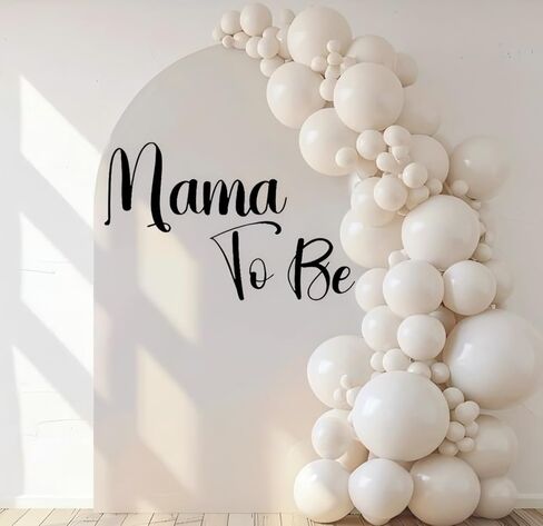 Mama to Be Sign - ملصق خلفية موضوع Mama to Be Baby، ملصق ديكورات حفلات استحمام Mama to Be Baby، علامة حب الطفل للأم، هدايا الأم لأول مرة (Mama to Be ملصق) in Kuwait