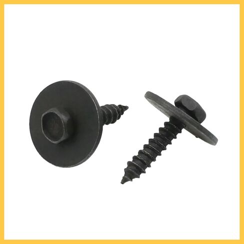 8pcs 4.2 x 22mm Stainless Steel Black Head Screw for Car Fender Bumper Auto Replacement Parts in Saudi Arabia