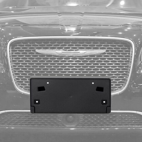 Jimen for Chrysler Plate Holder, Front License Tag Frame Mount Bracket Fit for Chrysler 300C 2015-2024 (Black) in Saudi Arabia