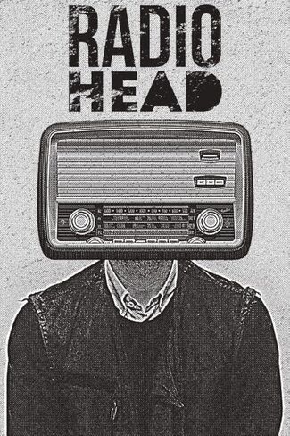 BUY ART FOR LESS Officially Licensed Radiohead Radio 24 X 36 Inch Poster - Decorative Print - Poster Paper - Ready to Frame in Kuwait