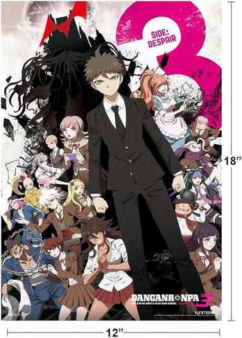 Danganronpa Poster Series 3 Despair Video Game Manga Anime Posters Merch Dangan Ronpa Merchandise Cool Wall Art Print Poster 12x18 in Saudi Arabia