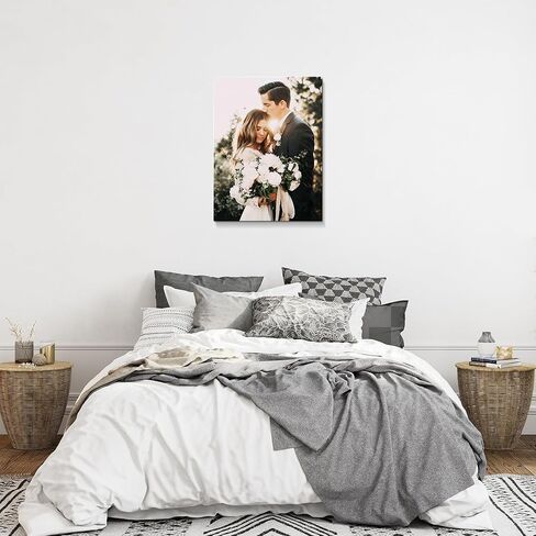 Custom Canvas Prints with Your Photos Personalized Framed Canvas Photos Prints Wall Art Custom Picture Gifts for Family Couple Boyfriend Girlfriend Pet Baby 6x8in in Saudi Arabia