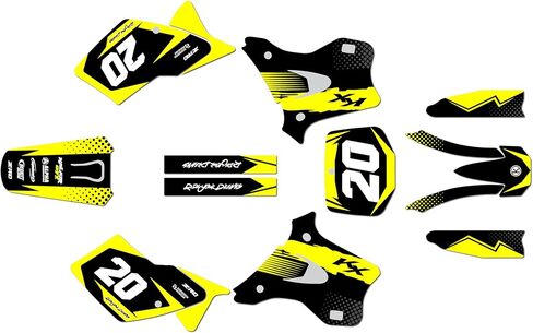 Graphics Kit for Kawasaki KX125 and KX250 (1995-1998) SPEAR Series Magenta 16 Mil - Dirt pit bike motorcycle stickers, dirtbike racing automotive decal motocross accessories no-plastics in Saudi Arabia