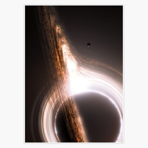 ملصق فينيل مغناطيسي من MAGNET Interstellar Gargantua ذو فتحة سوداء 5 بوصة in Saudi Arabia