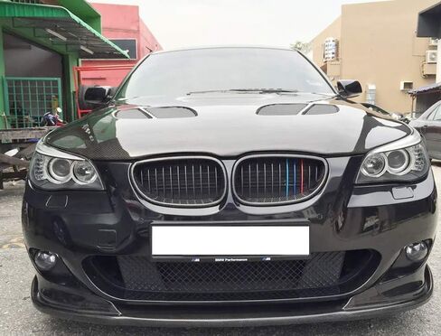 iJDMTOY Pair Front Bumper Lower Grille Mesh Cover Replacements Compatible with 2004-2010 BMW E60 E61 5 Series, Compatible with M-Package Aerodynamics Package Bumper ONLY in Saudi Arabia