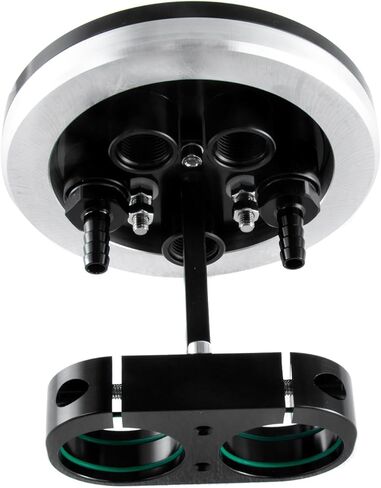 Fuel Pump Hanger Assembly, Twin Fuel Pump Hanger 39mm Suits Single Dual for Walbro 39mm-40mm Pumps Black Fuel Mount Bracket in Kuwait
