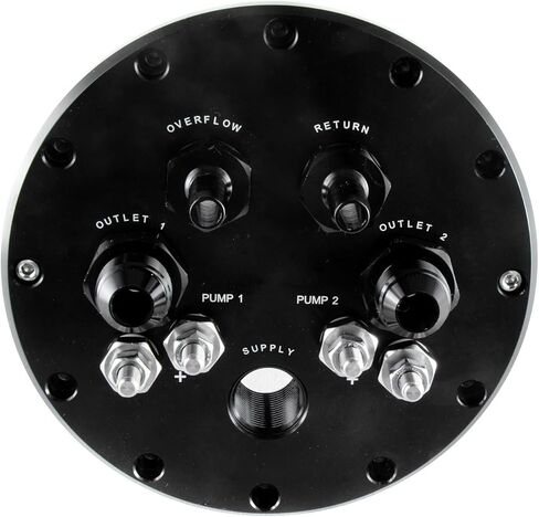 Fuel Pump Hanger Assembly, Twin Fuel Pump Hanger 39mm Suits Single Dual for Walbro 39mm-40mm Pumps Black Fuel Mount Bracket in Kuwait