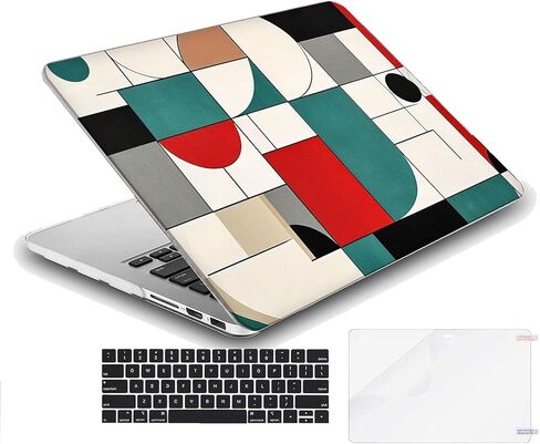 متوافق مع جهاز MacBook Pro مقاس 16 بوصة، غطاء صلب مع غطاء لوحة مفاتيح وواقي شاشة (A2141، إصدار 2020 2019) - هندسي MC23034 in Kuwait