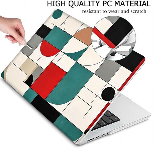 متوافق مع جهاز MacBook Pro مقاس 16 بوصة، غطاء صلب مع غطاء لوحة مفاتيح وواقي شاشة (A2141، إصدار 2020 2019) - هندسي MC23034 in Kuwait
