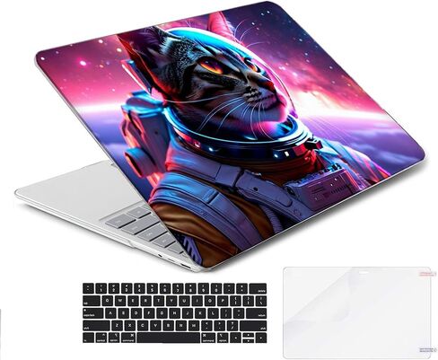 متوافق مع Surface Laptop 5/4/3 13.5 بوصة، حافظة صلبة مع غطاء لوحة مفاتيح وواقي شاشة (النماذج: 1951&1868، إصدار 2022 2021 2019) - Kittens MC22748 in Saudi Arabia