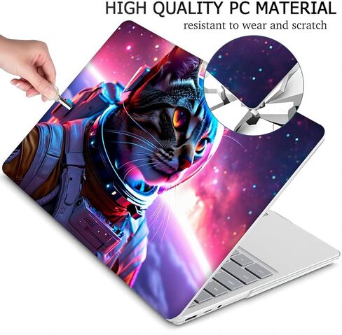 متوافق مع Surface Laptop 5/4/3 13.5 بوصة، حافظة صلبة مع غطاء لوحة مفاتيح وواقي شاشة (النماذج: 1951&1868، إصدار 2022 2021 2019) - Kittens MC22748 in Saudi Arabia