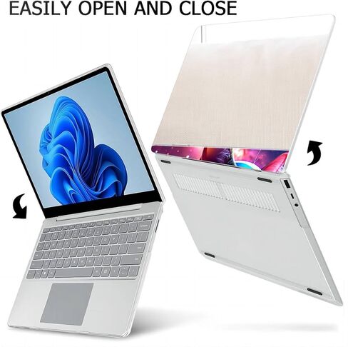 متوافق مع Surface Laptop 5/4/3 13.5 بوصة، حافظة صلبة مع غطاء لوحة مفاتيح وواقي شاشة (النماذج: 1951&1868، إصدار 2022 2021 2019) - Kittens MC22748 in Saudi Arabia